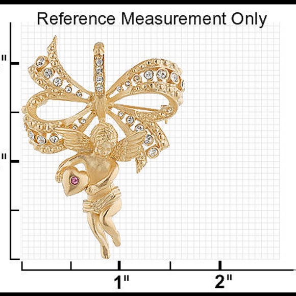Jacqueline Kennedy Victorian Angel Pin/Pendant